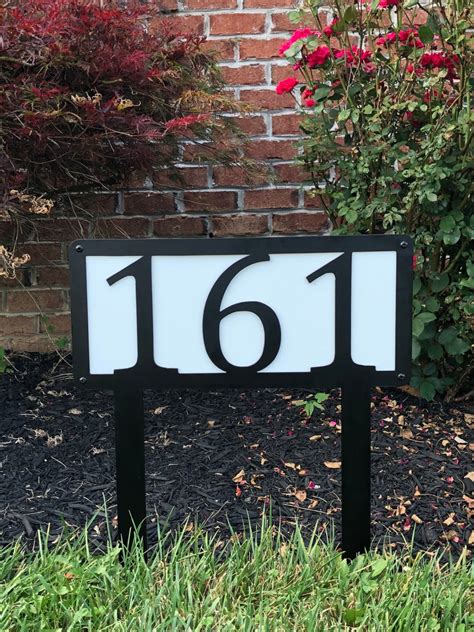 large metal numbers outdoor